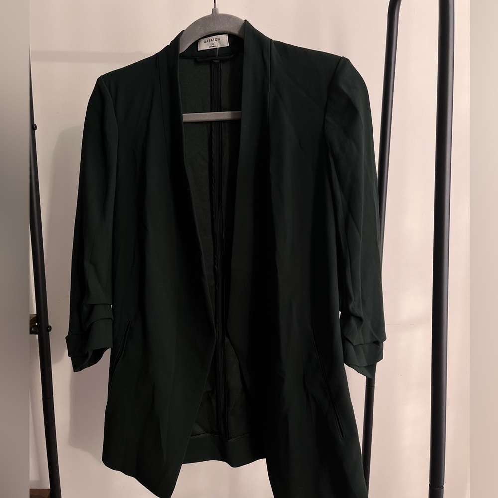 Aritzia babaton dark green blazer